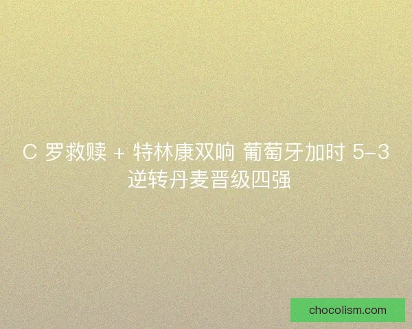 C 罗救赎 + 特林康双响 葡萄牙加时 5-3 逆转丹麦晋级四强